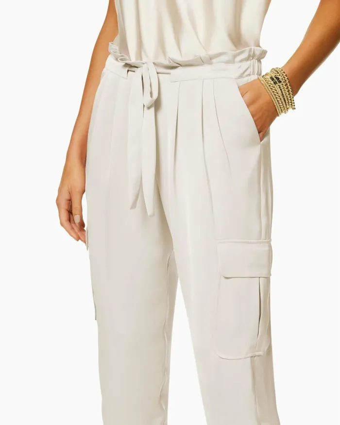 Women Satin Pocket Allyn Pant Black Ramy Brook Pants
