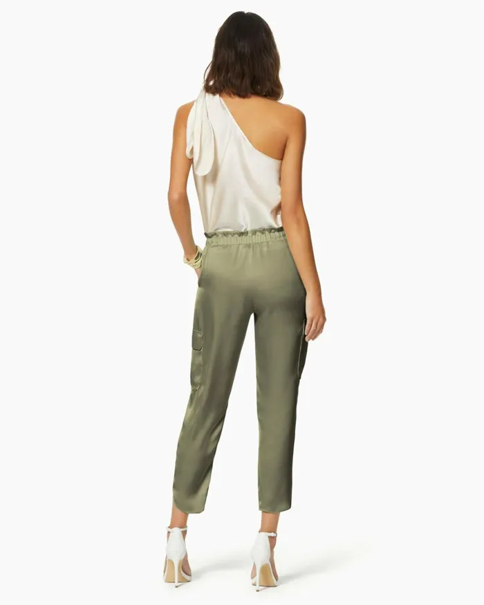 Women Satin Pocket Allyn Pant Black Ramy Brook Pants