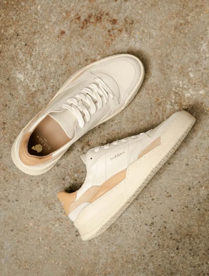Women Sneakers Bobbies Beverly Off White 8211 Toffee 8211 Beige