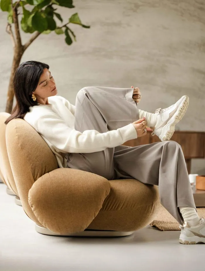 Women Sneakers Bobbies Kiwa White and Papyrus Women Sneakers Bobbies Kiwa White and Papyrus