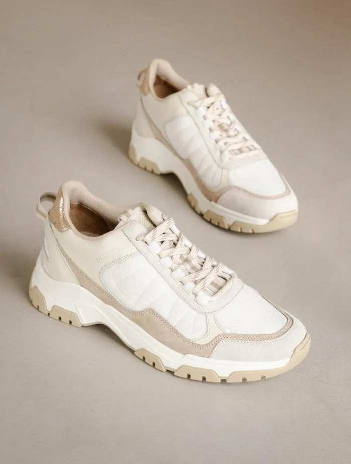 Women Sneakers Bobbies Kiwa White and Papyrus Women Sneakers Bobbies Kiwa White and Papyrus