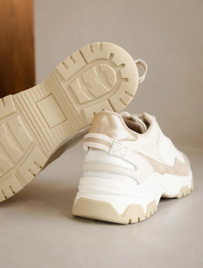Women Sneakers Bobbies Kiwa White and Papyrus Women Sneakers Bobbies Kiwa White and Papyrus
