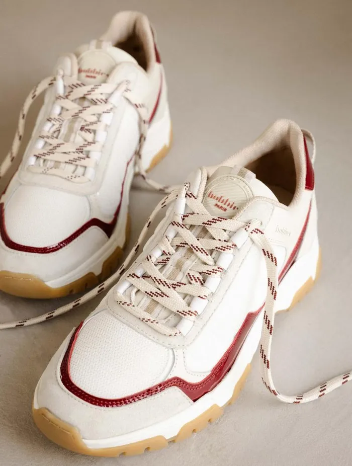 Women Sneakers Bobbies Kiwa White and Ruby Women Sneakers Bobbies Kiwa White and Ruby