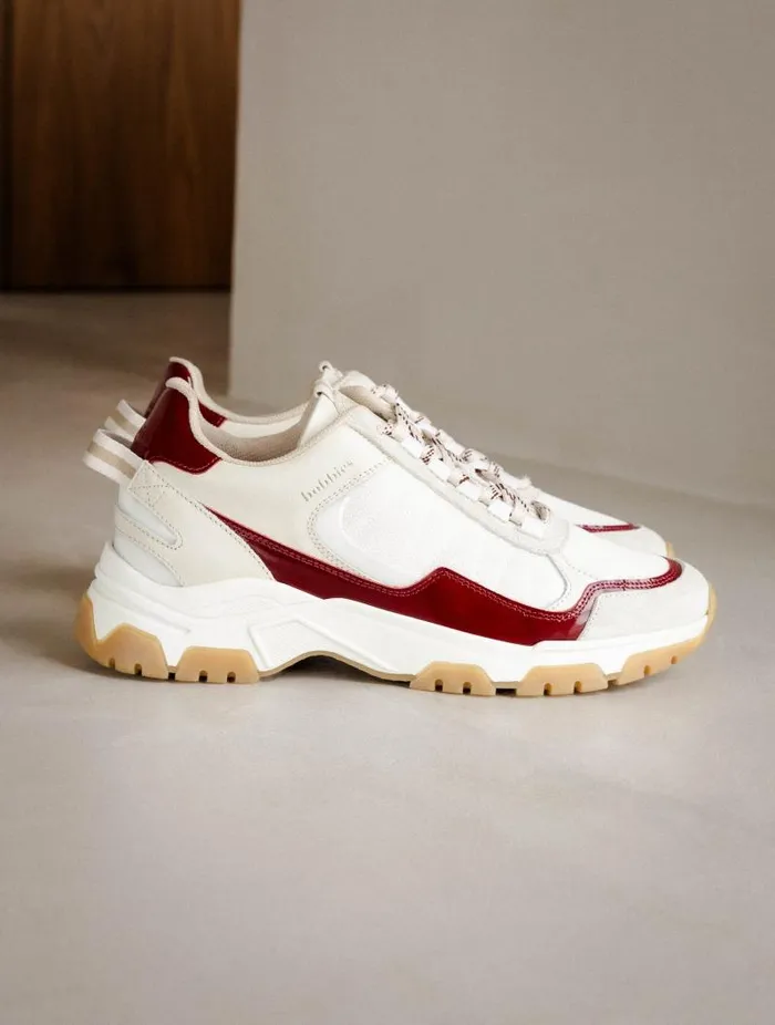 Women Sneakers Bobbies Kiwa White and Ruby Women Sneakers Bobbies Kiwa White and Ruby