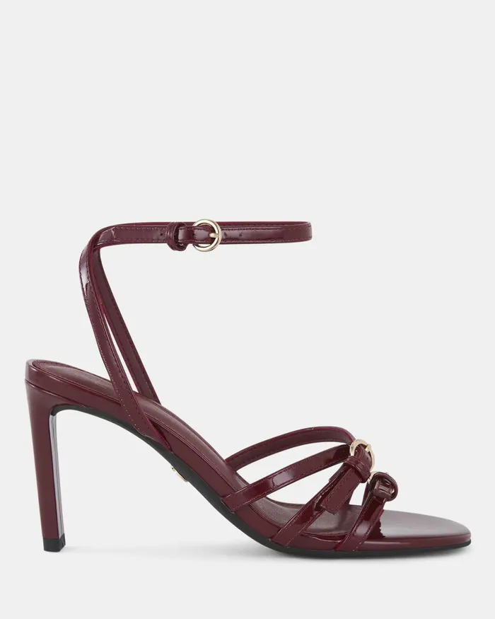 Women Stilettos NOVO Shoes MADAIO DEEP RED PATENT Stilettos