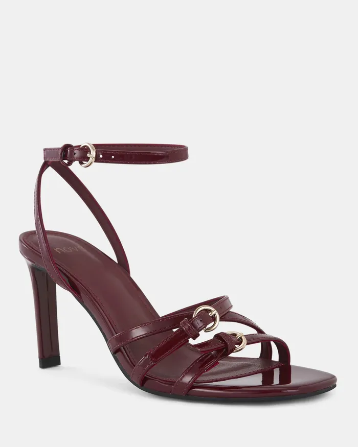 Women Stilettos NOVO Shoes MADAIO DEEP RED PATENT Stilettos