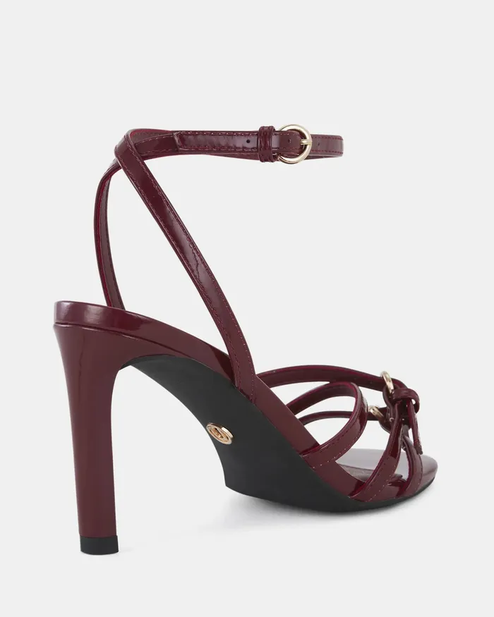 Women Stilettos NOVO Shoes MADAIO DEEP RED PATENT Stilettos