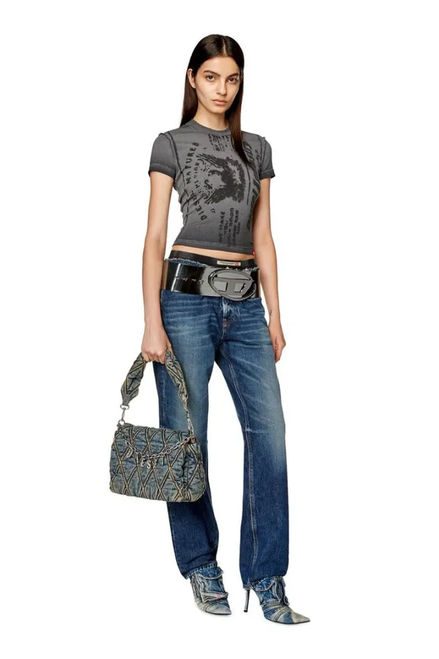 Women Straight Jeans DArk 09g92 Dark Blue Diesel Straight