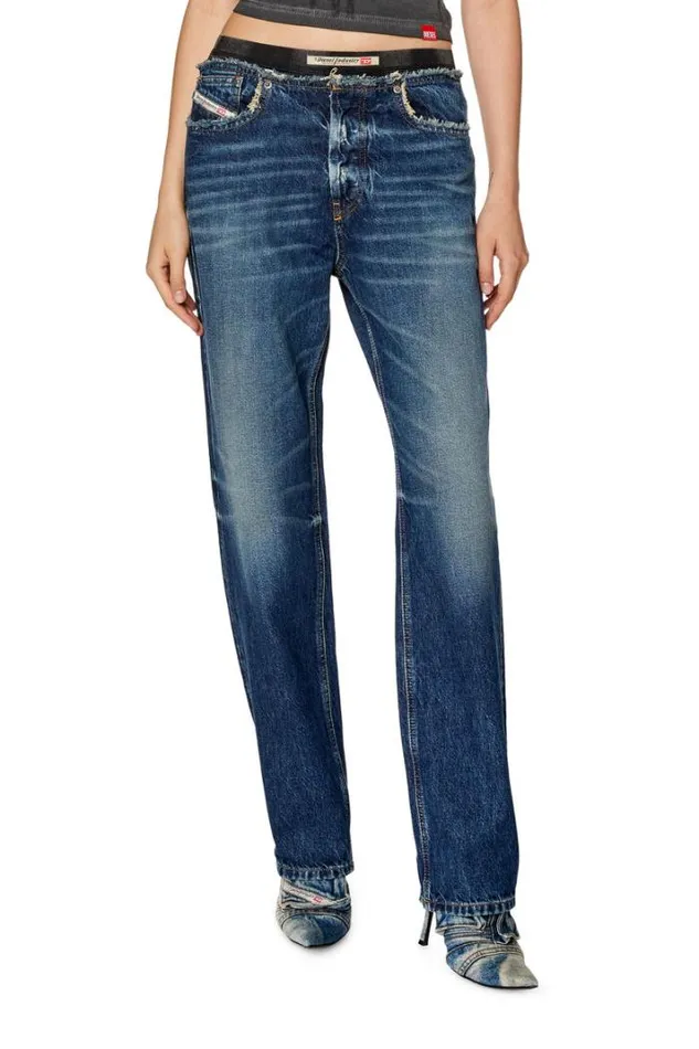 Women Straight Jeans DArk 09g92 Dark Blue Diesel Straight Women Straight Jeans DArk 09g92 Dark Blue Diesel Straight