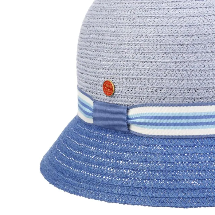 Women Straw Hats Mayser Nanni Twotone Straw Hat Beige Women Straw Hats Mayser Nanni Twotone Straw Hat Beige