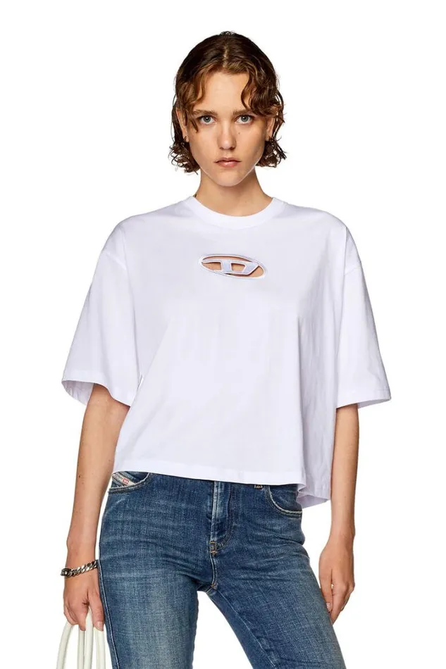 Women TRowyOd White Diesel Tshirts And Tops