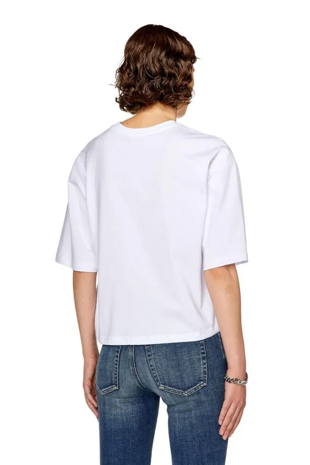Women TRowyOd White Diesel Tshirts And Tops