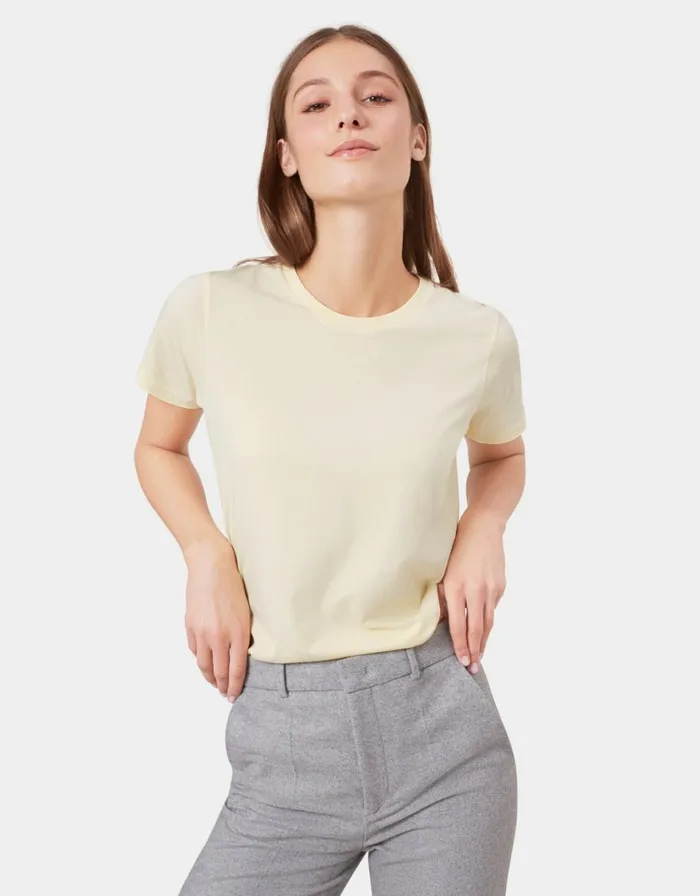 Women TShirts Colorful Standard Women Light Organic Tee Ivory White