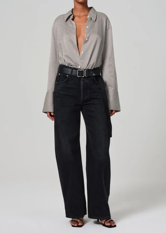 Women Tops Citizens Of Humanity Camilia Shirt In Venetian Stripe