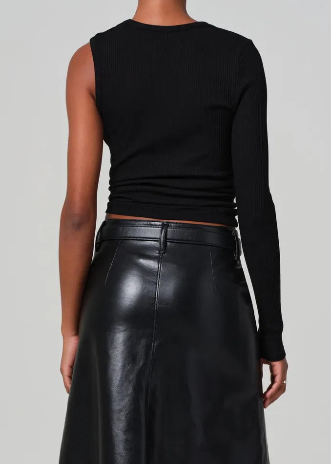 Women Tops Citizens Of Humanity Fellina One Sleeve In Black