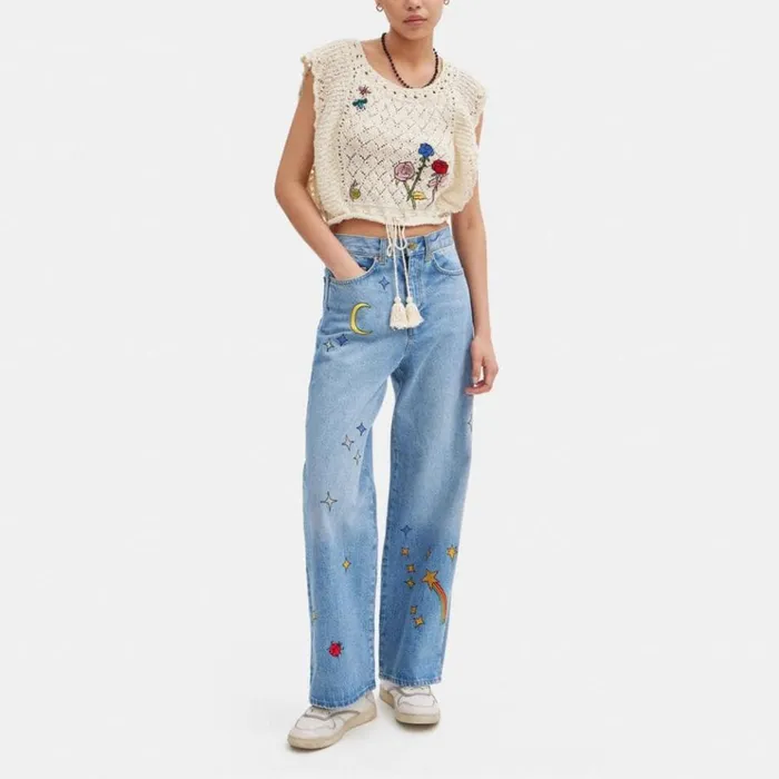 Women Tops Coach Coach X Observed By Us Pointelle Crop Top Ivory Multi