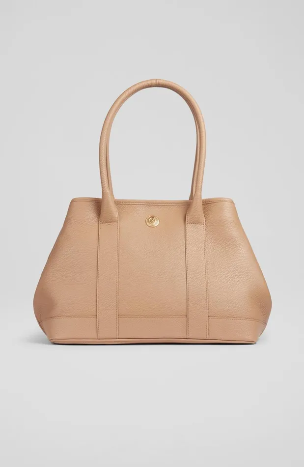 Women Tote Bags LKBennett Laurie Camel Grainy Leather Tote Bag Women Tote Bags LKBennett Laurie Camel Grainy Leather Tote Bag