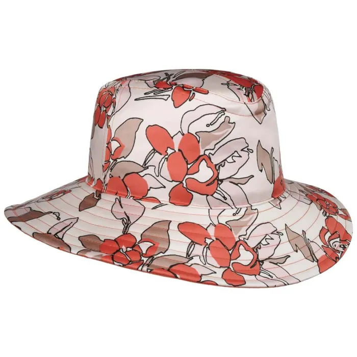 Women Traveler Hats Mayser Odine Flower Rain Hat With UV Protection Apricot