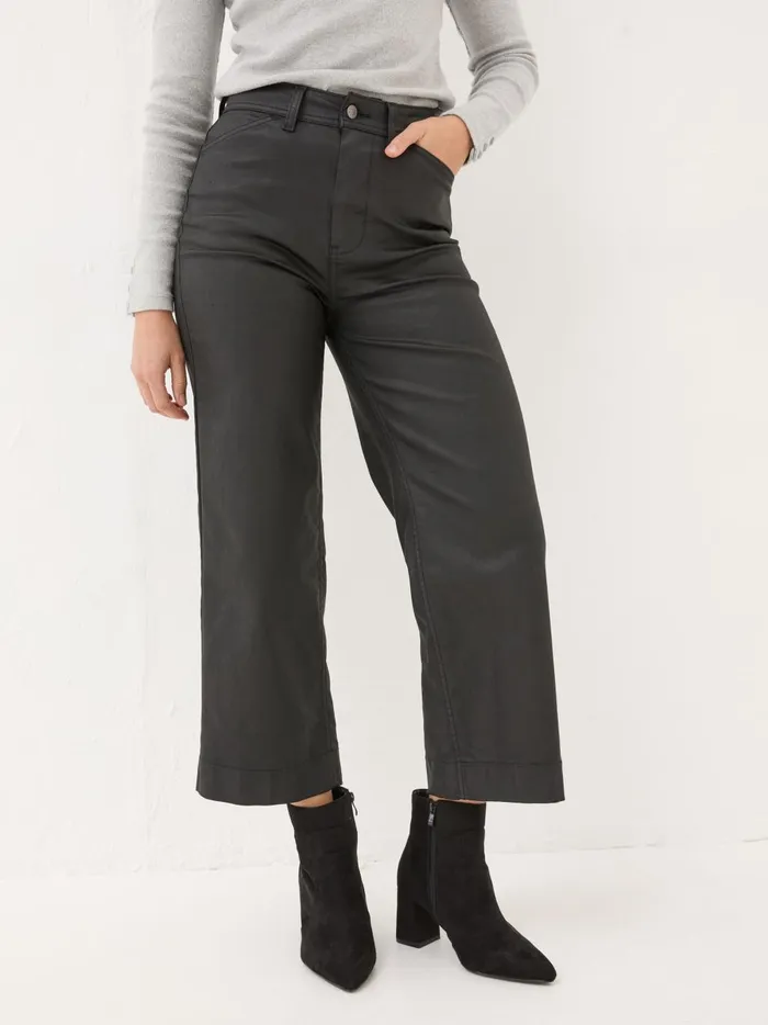 Women Trousers and Leggings Fat Face Black Keswick Coat Trousers