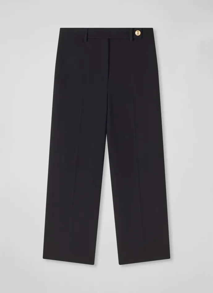 Women Trousers LKBennett Bibi Black Tailored Trousers Black
