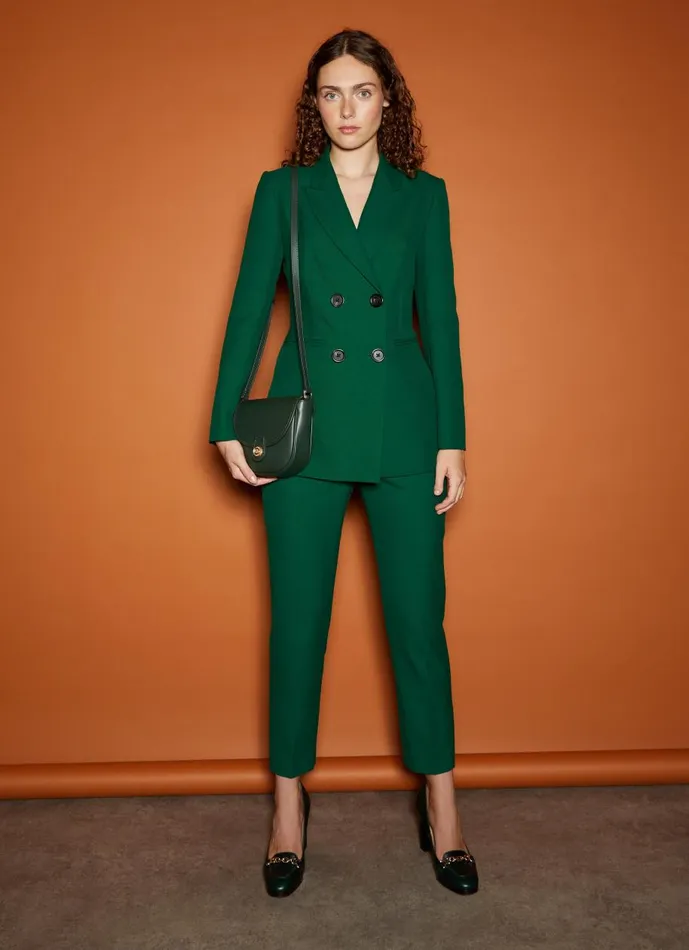Women Trousers LKBennett Mariner Green Blend Trousers With LENZING ECOVERO Viscose Green Women Trousers LKBennett Mariner Green Blend Trousers With LENZING ECOVERO Viscose Green