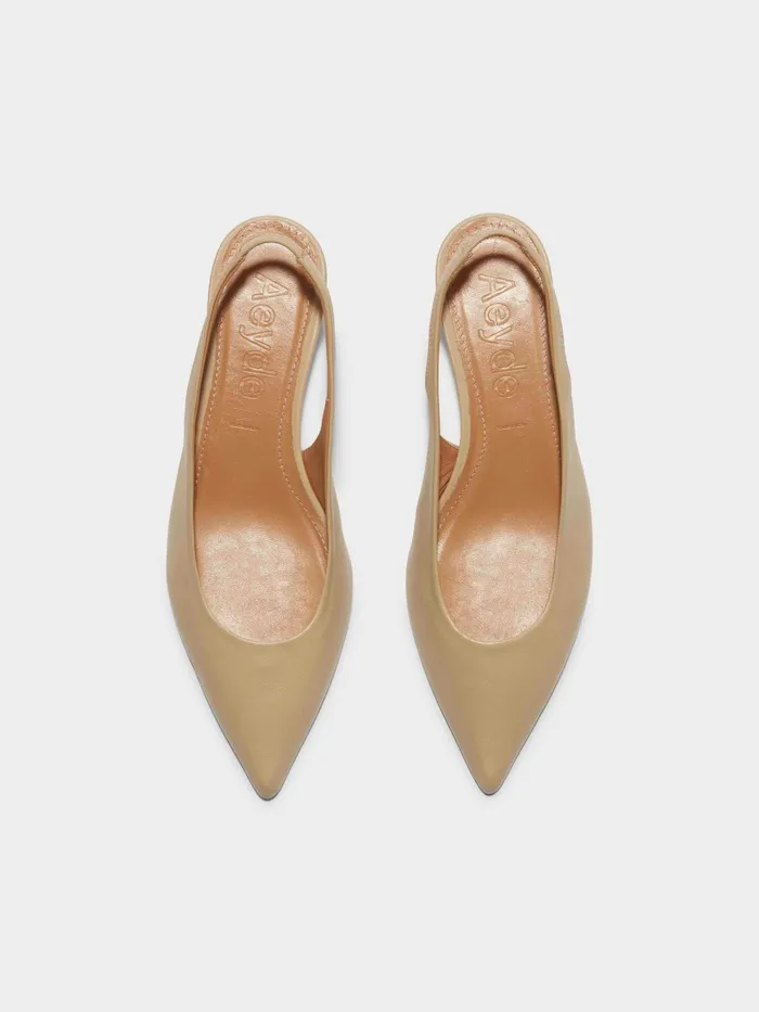 Women Valerie Nappa Leather Slingback Pumps Aeyde Slingbacks