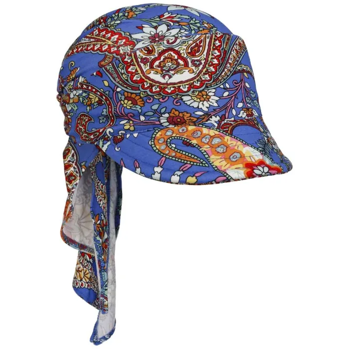Women Visors Mayser Emma Jersey Bandana Cap Blue
