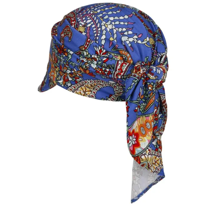 Women Visors Mayser Emma Jersey Bandana Cap Blue