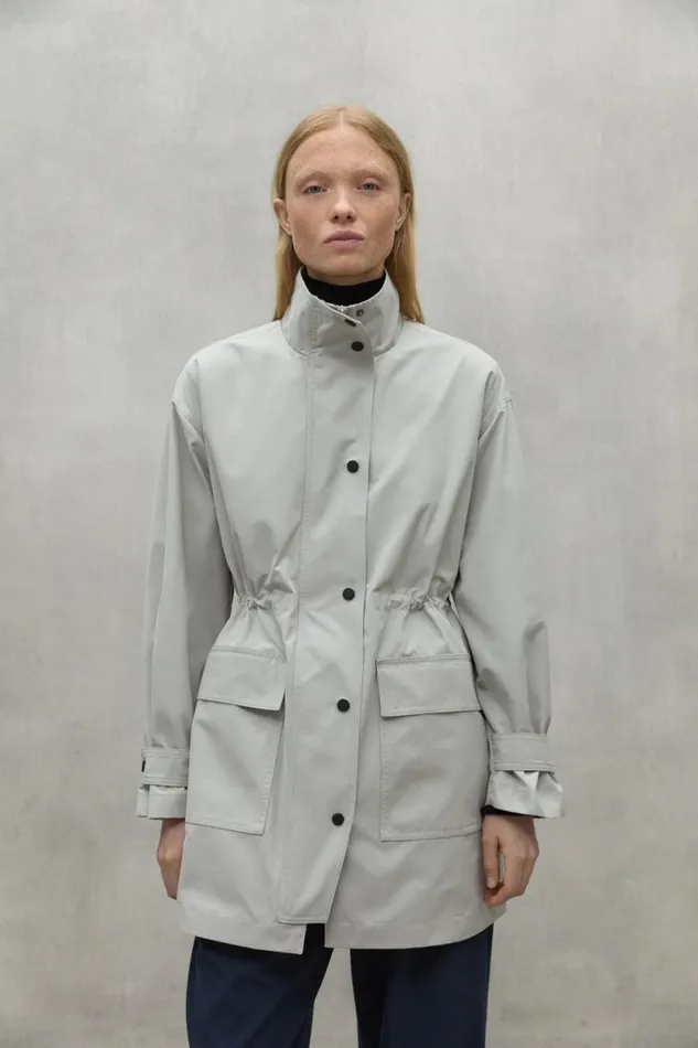 Women White Hokai Jacket Ecoalf Coats And Jackets