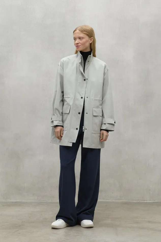 Women White Hokai Jacket Ecoalf Coats And Jackets