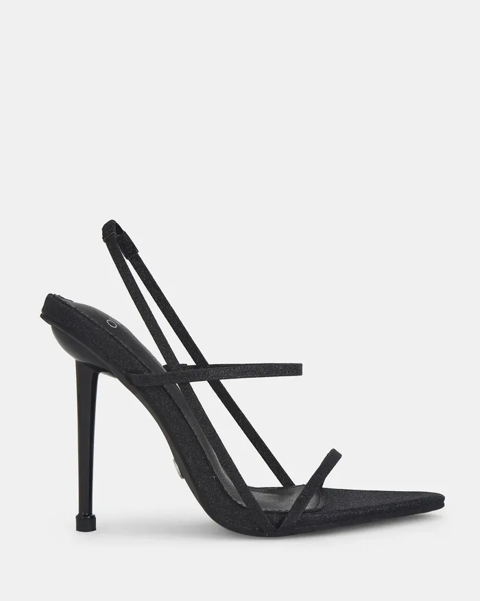 Women ZISSY Black Glitter Party NOVO Shoes