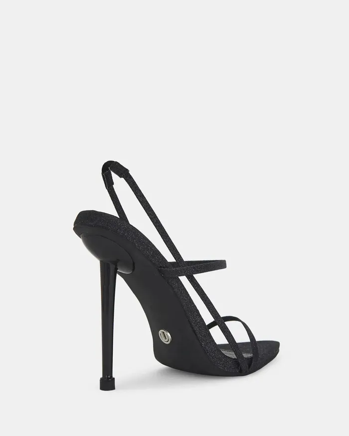 Women ZISSY Black Glitter Party NOVO Shoes