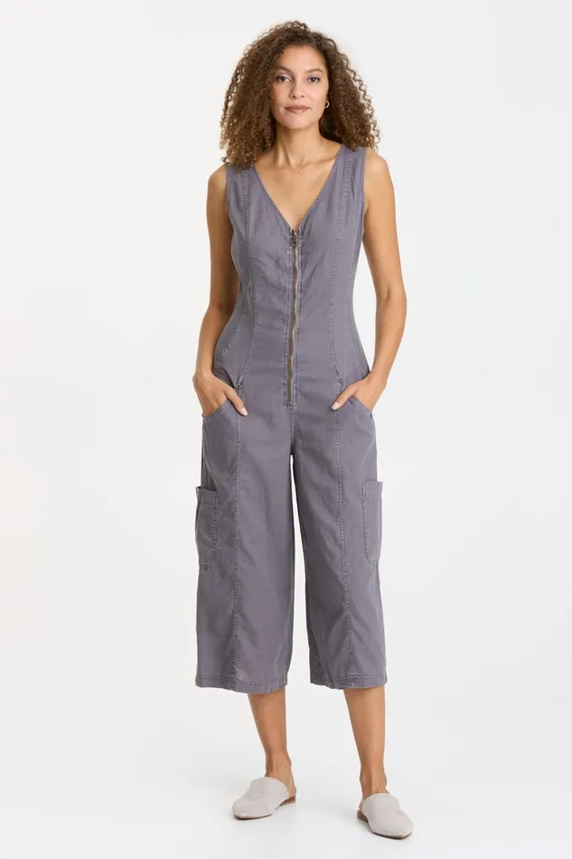 XCVI Linen Norris Jumpsuit Women Jumpsuits