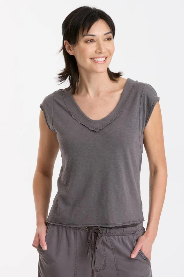 XCVI Neela VNeck Women Tees