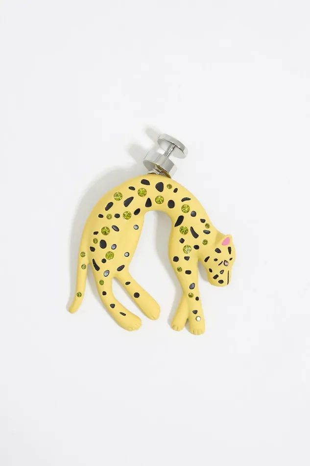 Yellow Crystals Panther Charm Yellow Women Bimba Y Lola Bag Charms