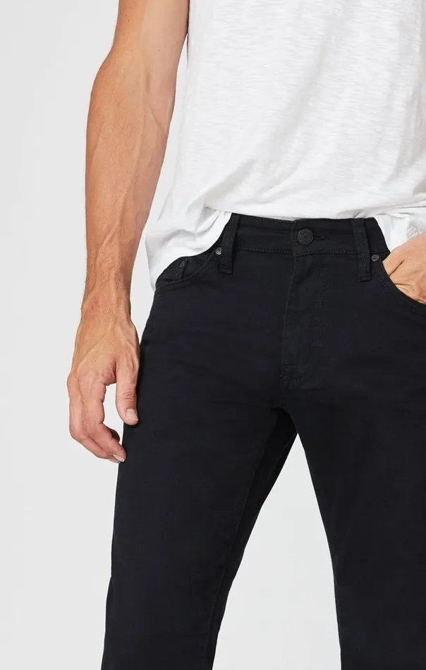 Zach Straight Leg In Black Williamsburg Men Mavi Jeans Denim