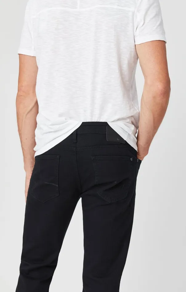Zach Straight Leg In Black Williamsburg Men Mavi Jeans Denim