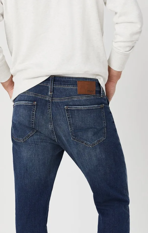 Zach Straight Leg In Mid Used Williamsburg Men Mavi Jeans Denim