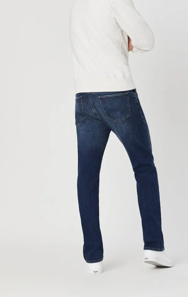 Zach Straight Leg In Mid Used Williamsburg Men Mavi Jeans Denim